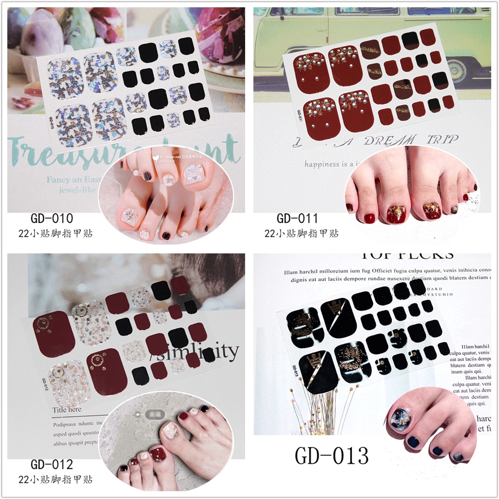 [Hàng mới về] Nhãn dán trang trí móng tay 3D hợp thời trang Gd00-1-017