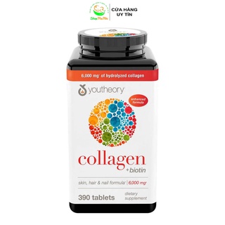 Viên uống Collagen Youtheory Collagen Plus Biotin 390 viên.