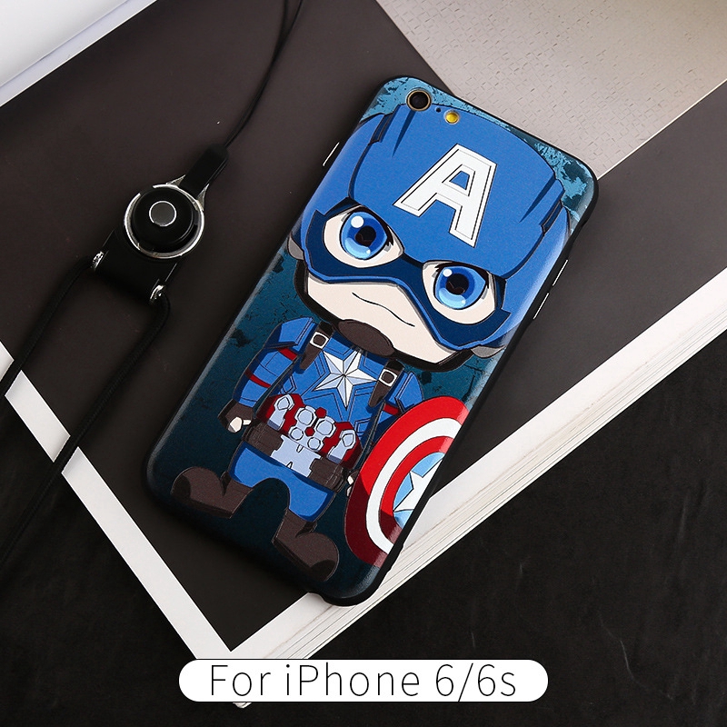 Ốp điện thoại mềm hoạ tiết hoạt hình dễ thương cho iPhone 6S/7Plus/8/X/XR/XS Max/11Pro | BigBuy360 - bigbuy360.vn