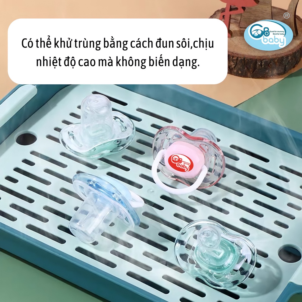 Núm vú giả núm ty giả silicon ngậm cho bé GB-Baby cao cấp chính hãng