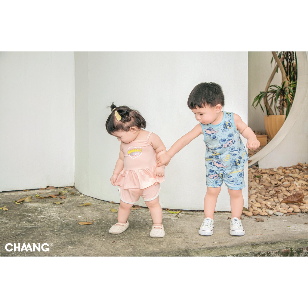 CHAANG Bộ quần áo ba lỗ Active xe địa hình cho bé trai bé gái. Bé 6-22kg CHA000001 Shop-Mẹ-Rùa