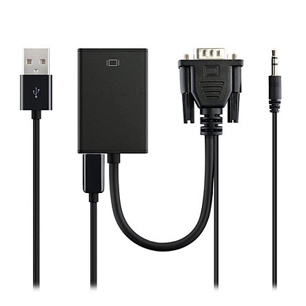 Cáp Chuyển VGA To HDMI Audio