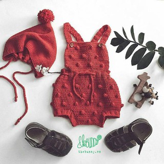 Qùa Tặng Cho Bé - Mũ Len Đan Tay - Yếm Đùi Bé Gái - Trang Phục Đan Móc Thủ Công