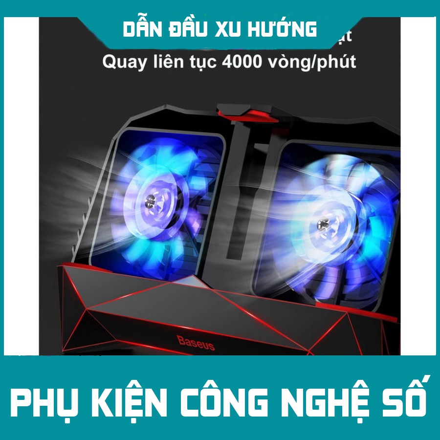 [SIÊU CHẤT] [ SIÊU PHẨM ] - TAY CẦM TẢN NHIỆT BASEUS GAMES - tích hợp pin dự phòng 2000 mAh.