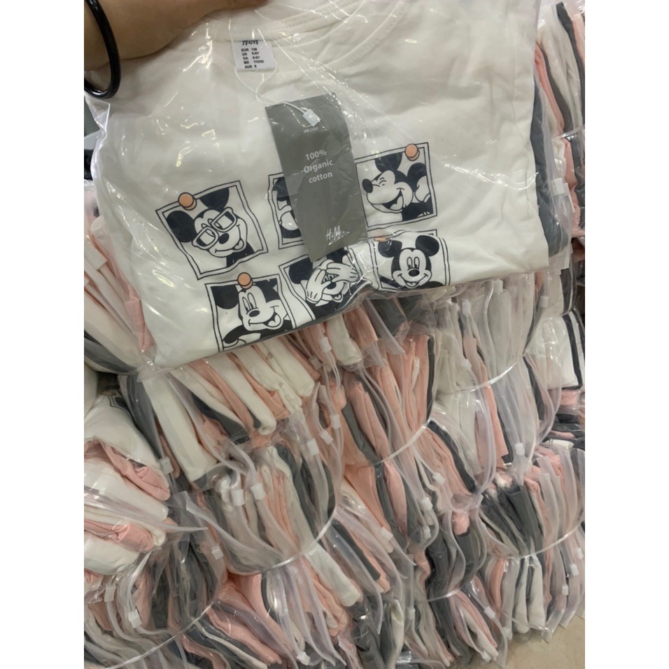 SET 3 ÁO MICKEY NEW TRẮNG/HỒNG/XÁM BG