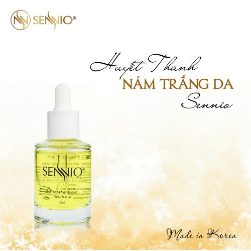 HÀNG NHẬP KHẨU] Huyết Thanh Giảm Nám Dưỡng Trắng Da Sennio Intensive  Whitening Dual Serum | Shopee Việt Nam
