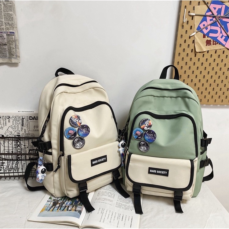 Balo Nam Nữ TH012 Cao Cấp Thời Trang, Balo Đi Học Bỏ Vừa Laptop 15.6 inch 4 Màu Đẹp