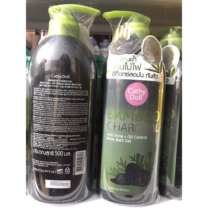 Sữa Tắm Than Tre Cathy Doll Thái Lan 500ml (BAMBOO CHARCOAL)