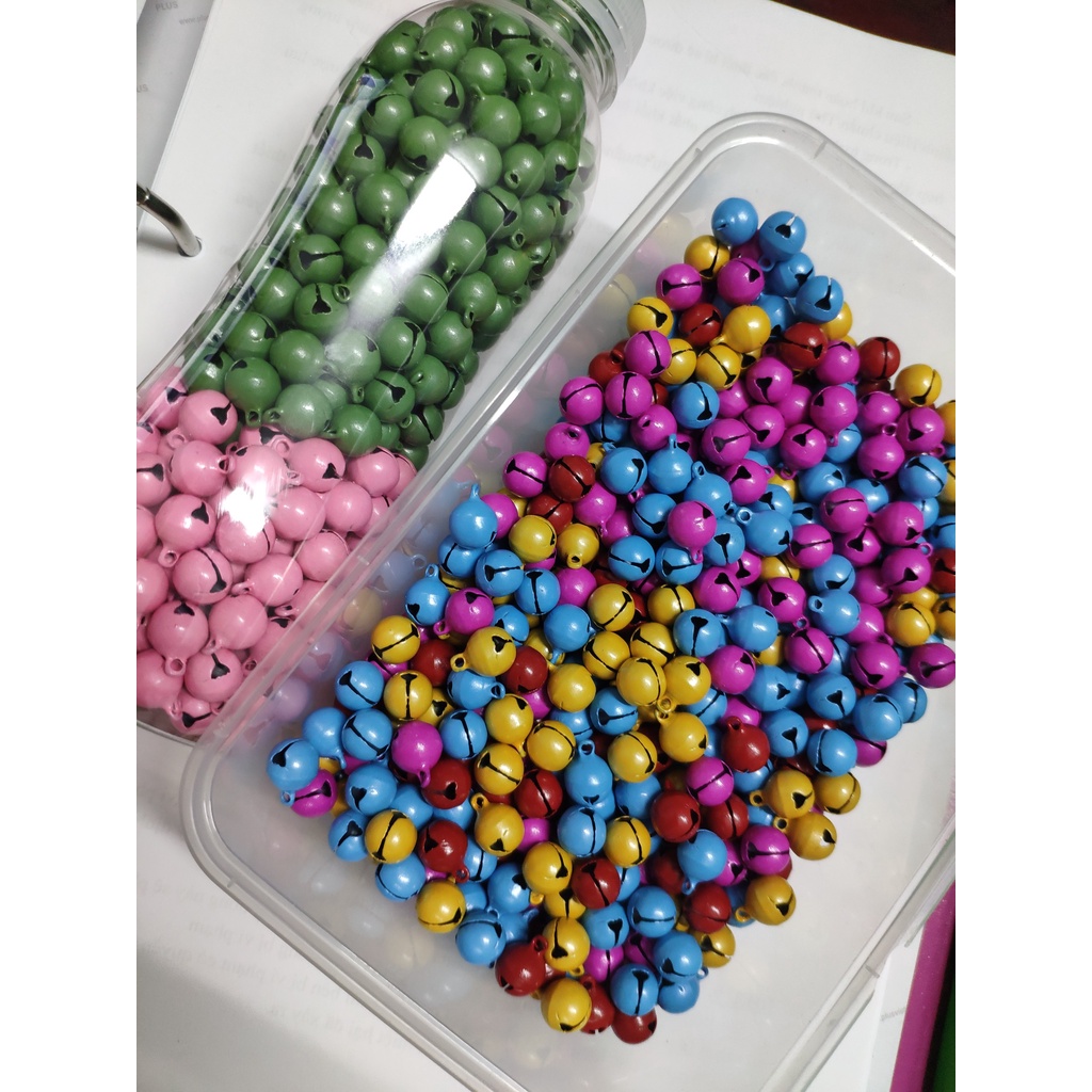 [HN] Chuông màu loại dẹt 10 mm (phụ liệu hanmade)