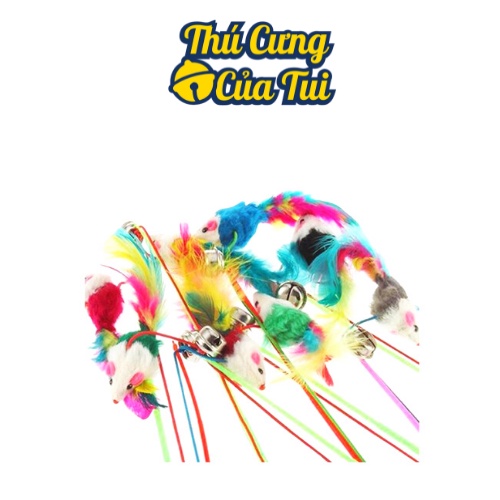 Cần Câu Chuột Lục Lạc Đồ Chơi Cho Mèo - Thú Cưng Của Tui