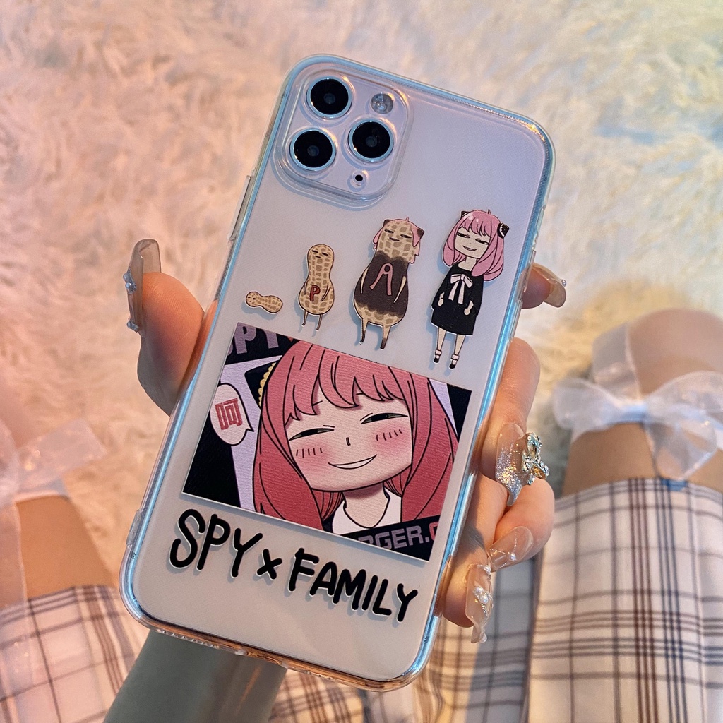 SPY×FAMILY Anya Forger Ốp Điện Thoại In Hình Peanut Ania Cho iPhone 14 MAX 11PRO 13PRO 12 78PLUS XS MAX 6SPLUS XR XS X SE202013 Ốp Điện Thoại Mềm Cho 14 MAX 12 mini 13 xr 6 x 11 pro max xs se2020 xsmax 7 8plus 6s