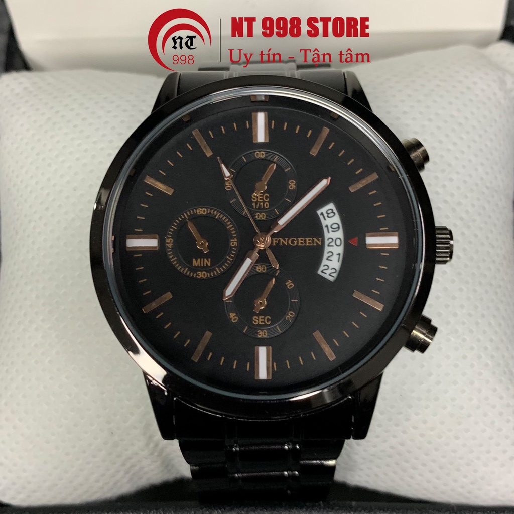 Đồng Hồ Nam Chính Hãng FNGEEN JAPAN Dây Thép Thời Trang Cao Cấp Phiên Bản Doanh Nhân Có Lịch Ngày Đẹp Giá Rẻ