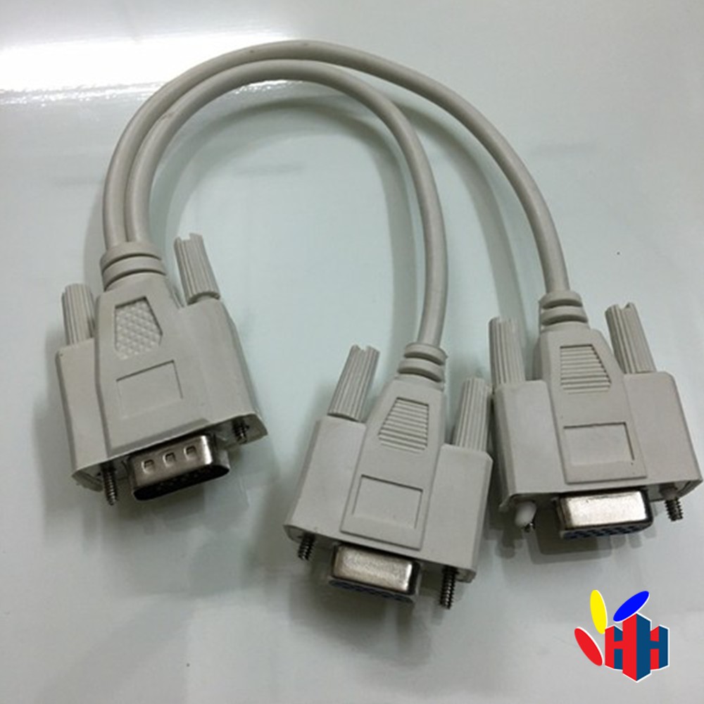 CÁP CHIA VGA 1 RA 2 CỔNG VGA -CHUYỂN 1 MÁY TÍNH RA 2 MÀN HÌNH LOẠI TỐT