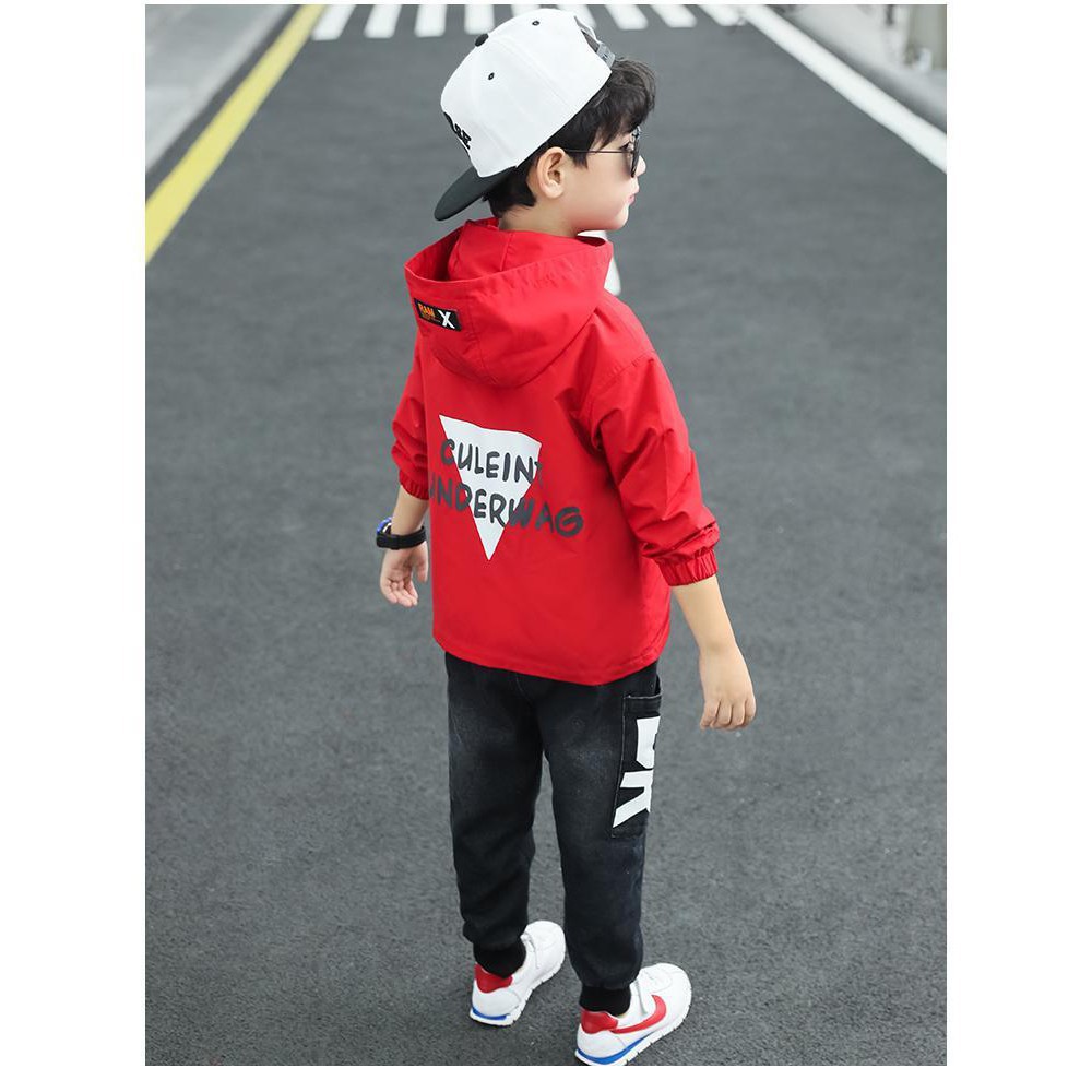 Áo khoác bé trai. Áo khoác trẻ em chất vải dù mềm siêu dể thương 13kg-40kg