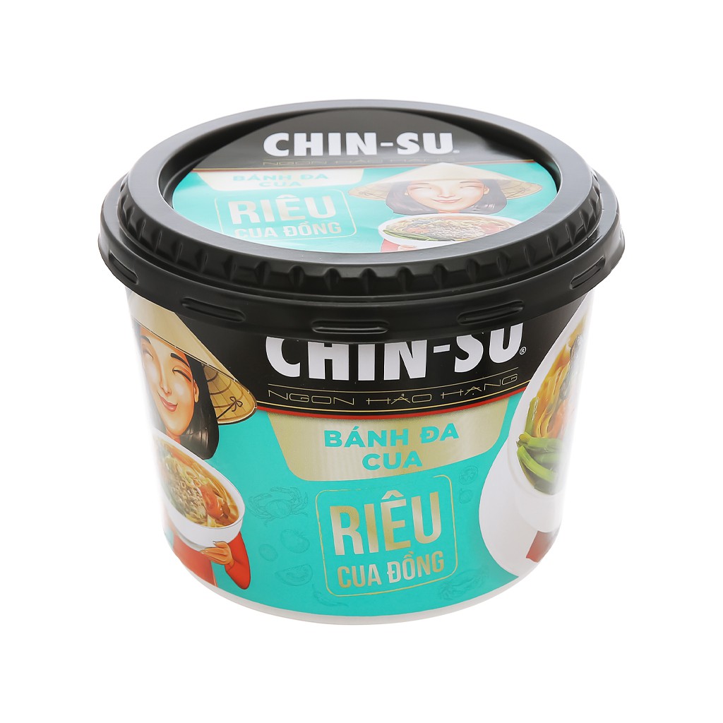 Tô Miến Gà Khô Măng / Hủ tiếu / Bánh đa cua Chinsu 129g/148g (1 tô)