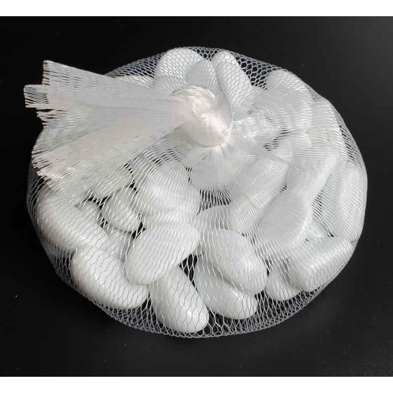 Sỏi Trắng Sữa Bóng Trang Trí Bể Cá 320g  - HÀNG CÔNG TY