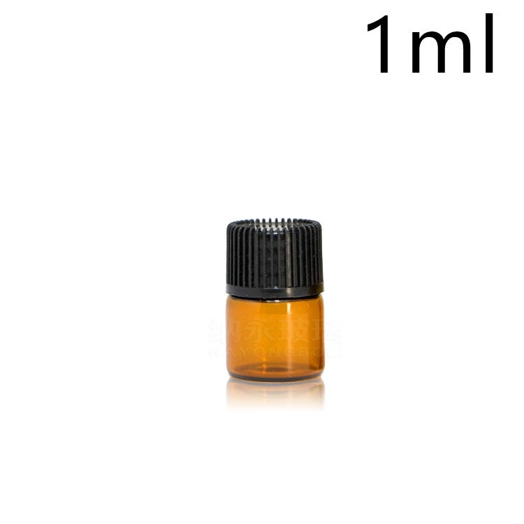 (Hàng Mới Về) Chai Thủy Tinh Mini 1ml Màu Hổ Phách Đựng Tinh Dầu