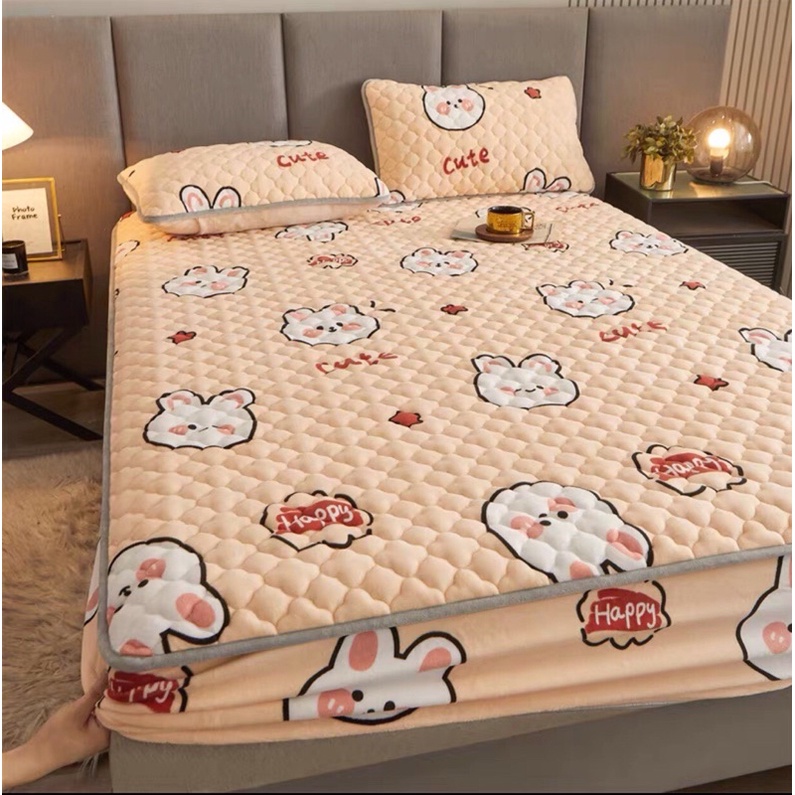 Ga gối nỉ tuyết sữa trần bông SHOP vũ thị thơm