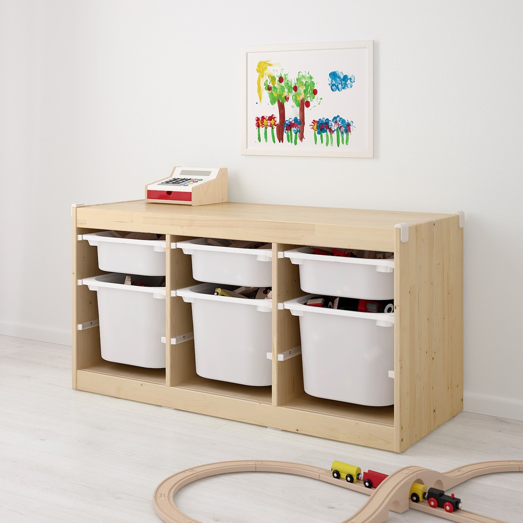Hộc nhựa đựng đồ chơi Trofast Ikea nhỏ 42x30x10cm