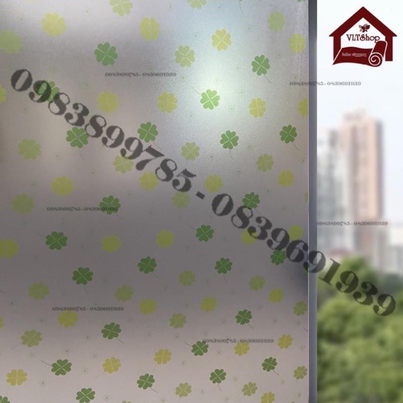 Decal dán kính - giấy đề can dán kính mờ cửa sổ phòng khách đẹp chống nắng 90x50cm