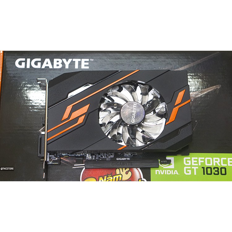 VGA GT 1030 2G GiGaByte 1X FAN ,Card đồ hoạ chống cháy cho anh em Game thủ