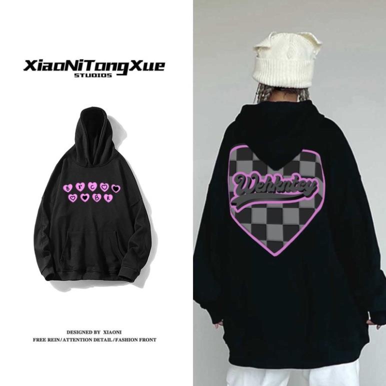 ÁO HOODIE DA CÁ XIAONI M27-36 (bảng màu đen) [order]