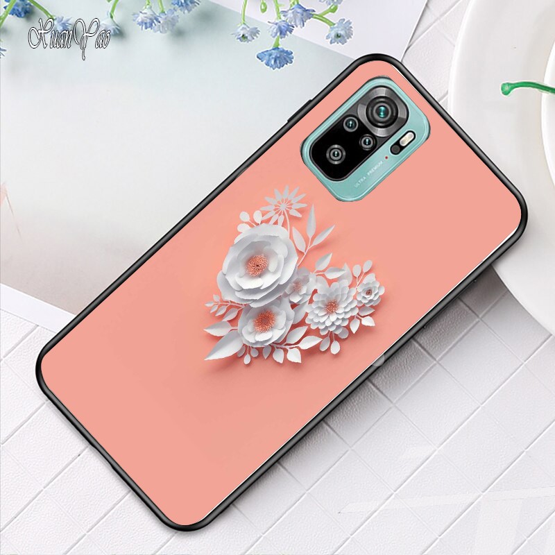Ốp lưng phủ bóng Xiaomi Mi 11 lite note 10 / note 10 pro / K40 gaming - K40 pro - Poco F3 poco X3 pro họa tiết  Hoa