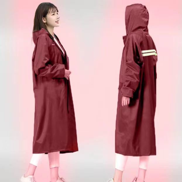 Thời trang áo mưa dài một mảnh mưa bão toàn thân nam nữ tất cả ngoài trời đi bộ đường dài áo gió áo khoác cưỡi poncho6.14