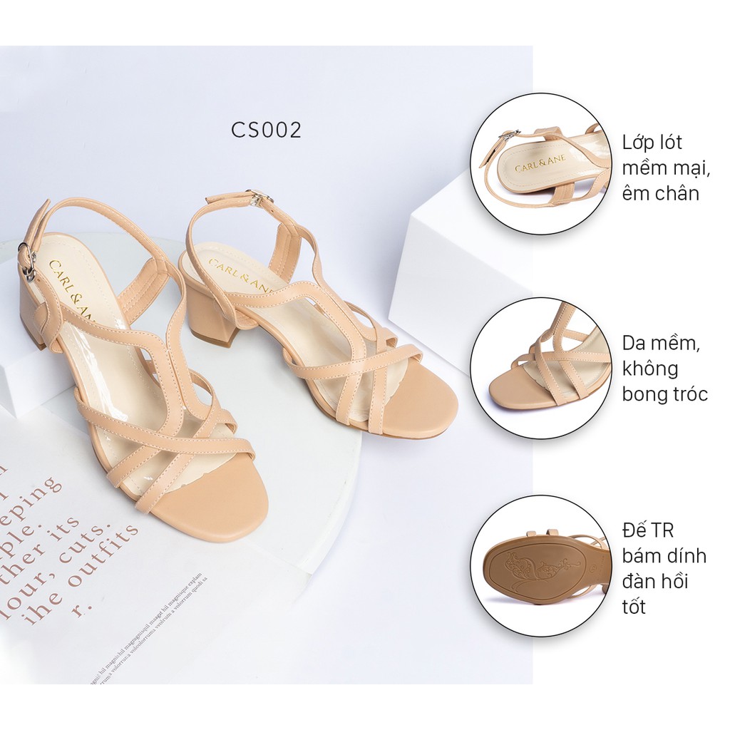 Giày Sandal Nữ Hàng Hiệu - Mũi Vuông - Cao Gót - Đế Xuồng 5cm - Thời Trang Duyên Dáng.