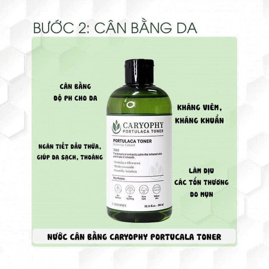 Nước Cân Bằng Làm Dịu Da Caryophy Portulaca Toner 300ml