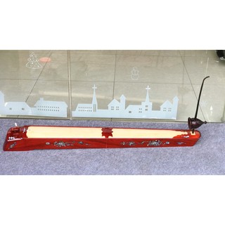 Đàn bầu gỗ hương đỏ khảm hoa gấp gọn