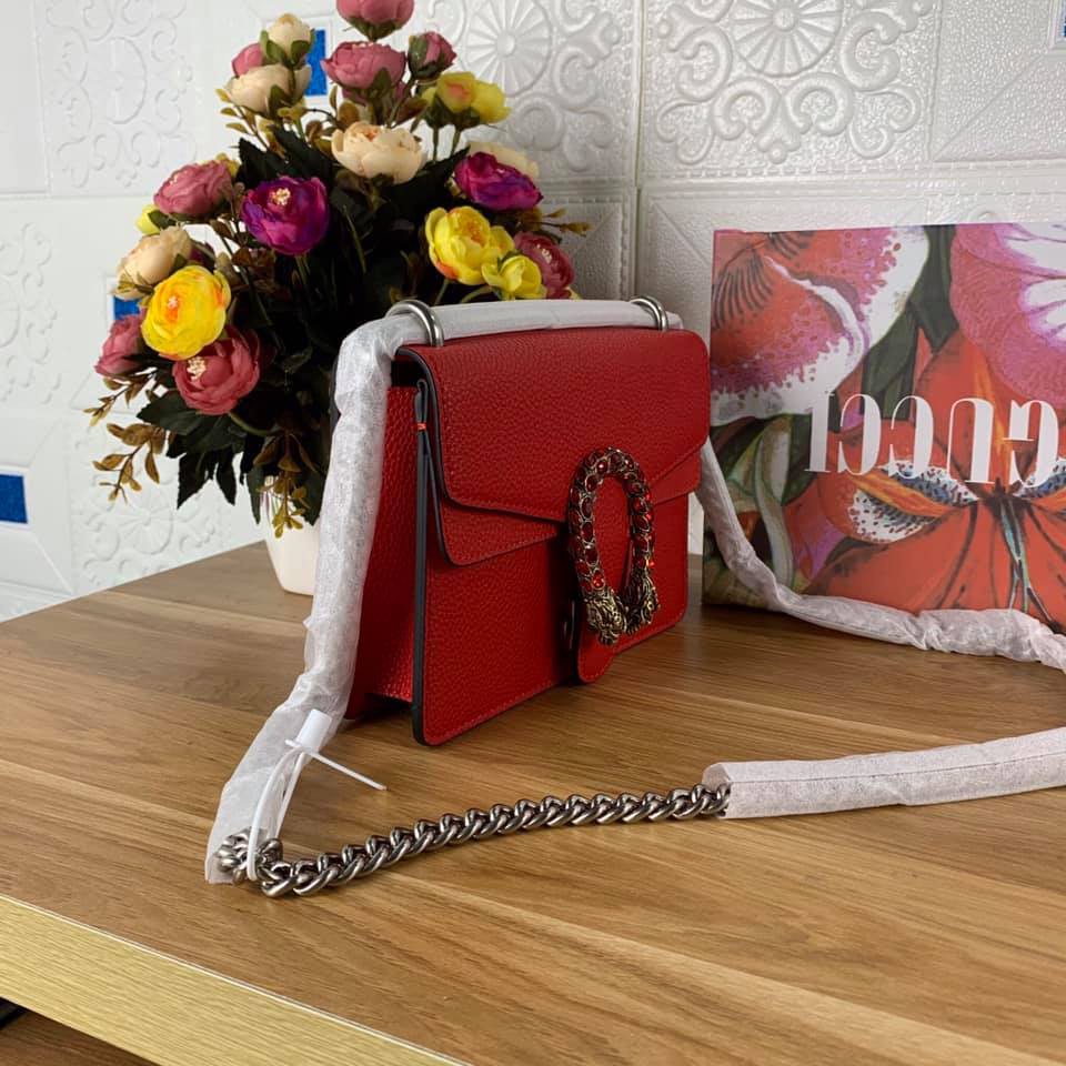 Túi xách Gucci Dionysus đầu rồng màu đỏ size mini 20cm