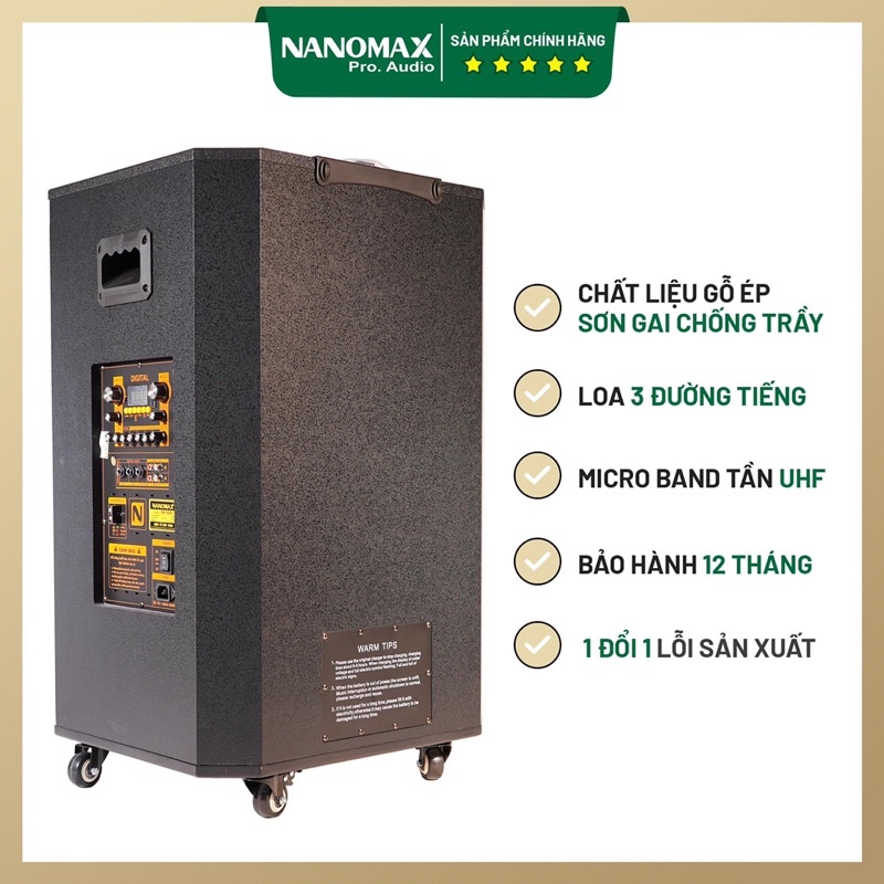Loa karaoke di động chính hãng Nanomax SK-1801