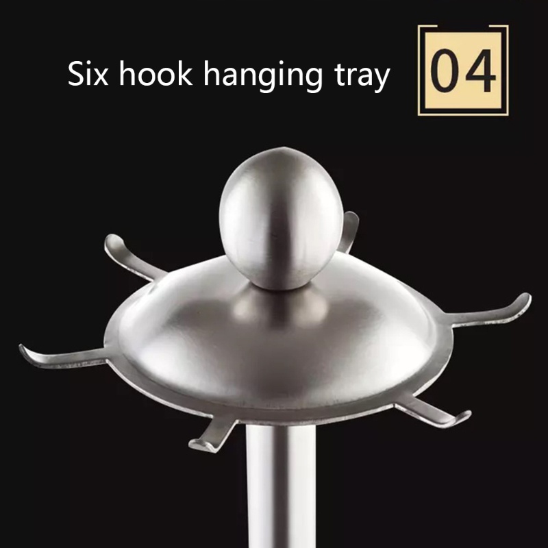 Gia Đình Nev Home 360° Giá Đỡ Dụng Cụ Nhà Bếp Có 6 Móc Dạng Xoay