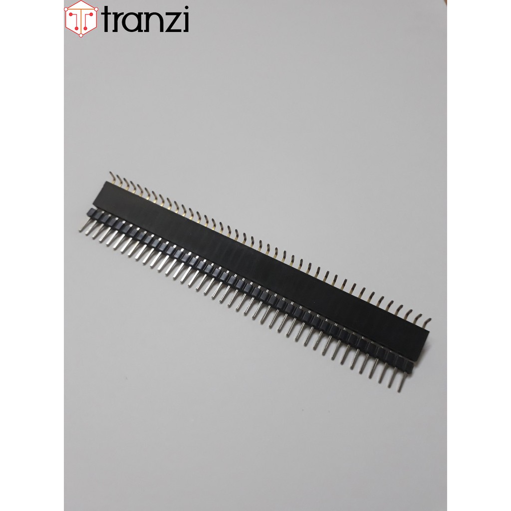 Giăm cắm 2.54mm đơn cái cong 40P 8.5mm đen - túi 10 cái