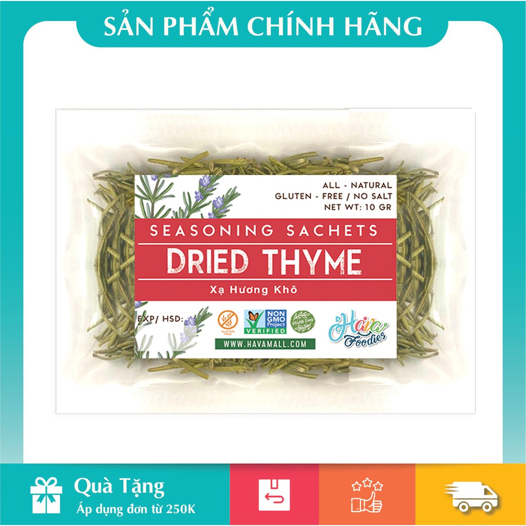 [HÀNG CHÍNH HÃNG] Lá Xạ Hương Khô Gói 10gr -  Dried Thyme