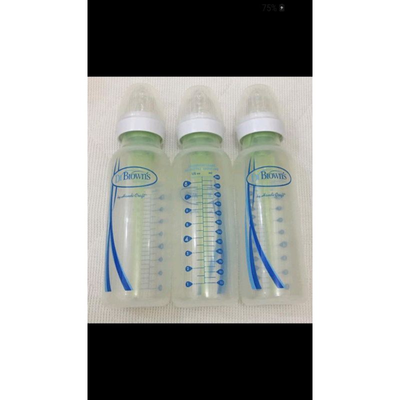 Bình sữa Dr.Brown's cổ hẹp 120ml và 250ml nhựa pp options tách set - Made in USA
