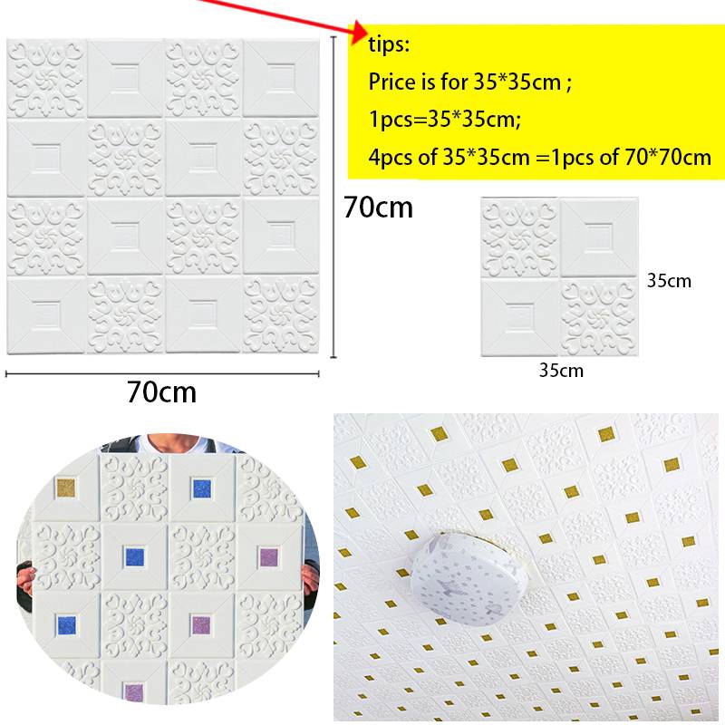 Giấy dán tường 3d tự dính trang trí trần nhà | BigBuy360 - bigbuy360.vn