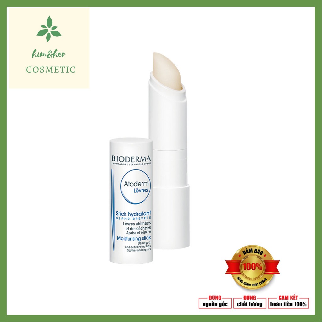 Son dưỡng môi Bioderma Atoderm Lèvres Stick Hydratant Moisturising Pháp