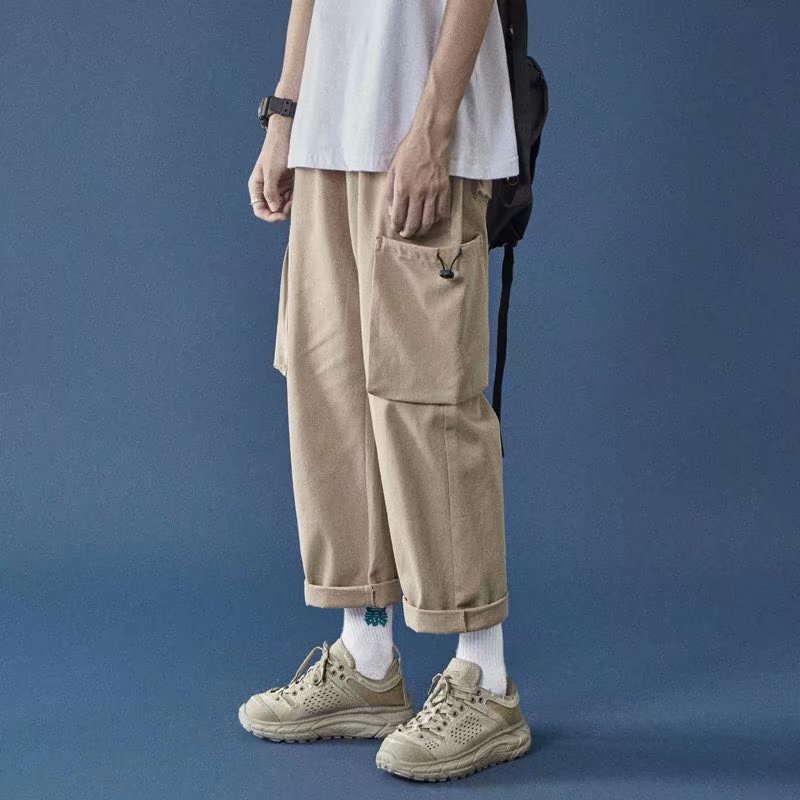 Quần dài ống rộng thời trang phong cách Hàn Quốc cho nam giới