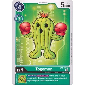 Thẻ bài Digimon - TCG - Togemon / EX1-036'