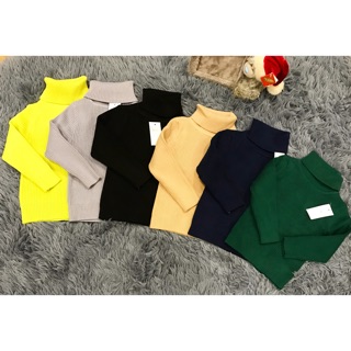 Combo 3 ri áo cổ lọ