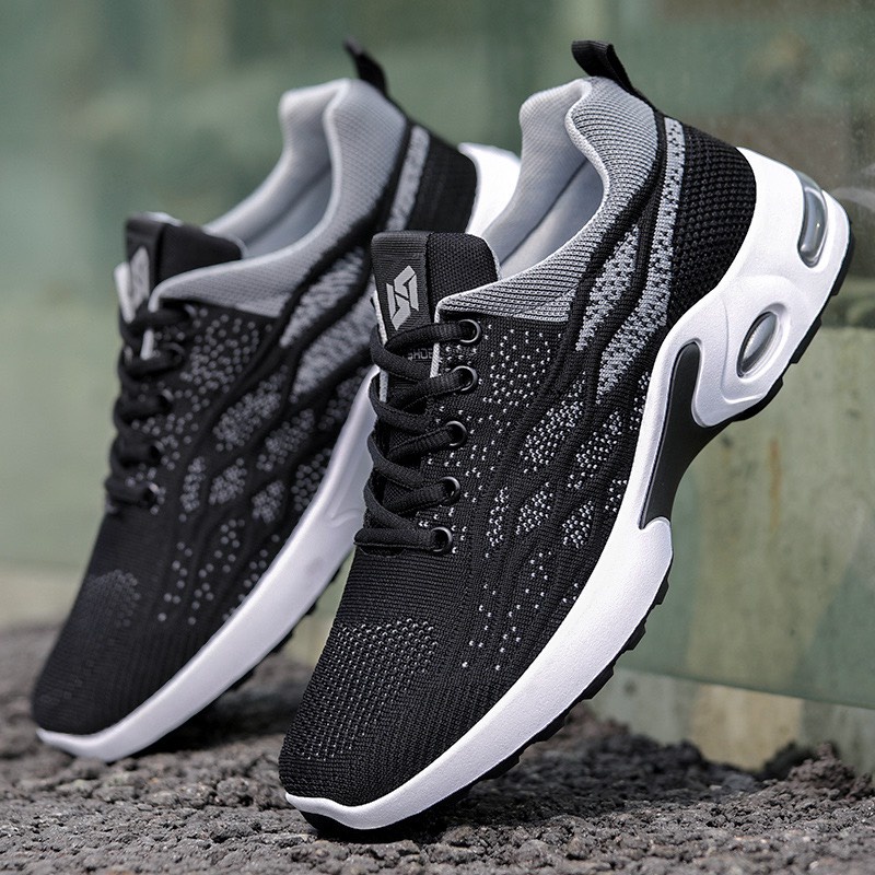 Giày thể thao nam sneaker vải thoáng khí Ponint Đệm Khí Cực Chất
