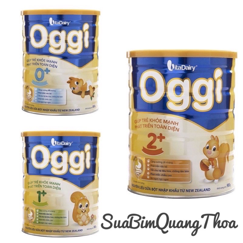 [ Chính Hãng ] Sữa Oggi 0+ , 1+ , 2+ Lon 900g [ date mới nhất }