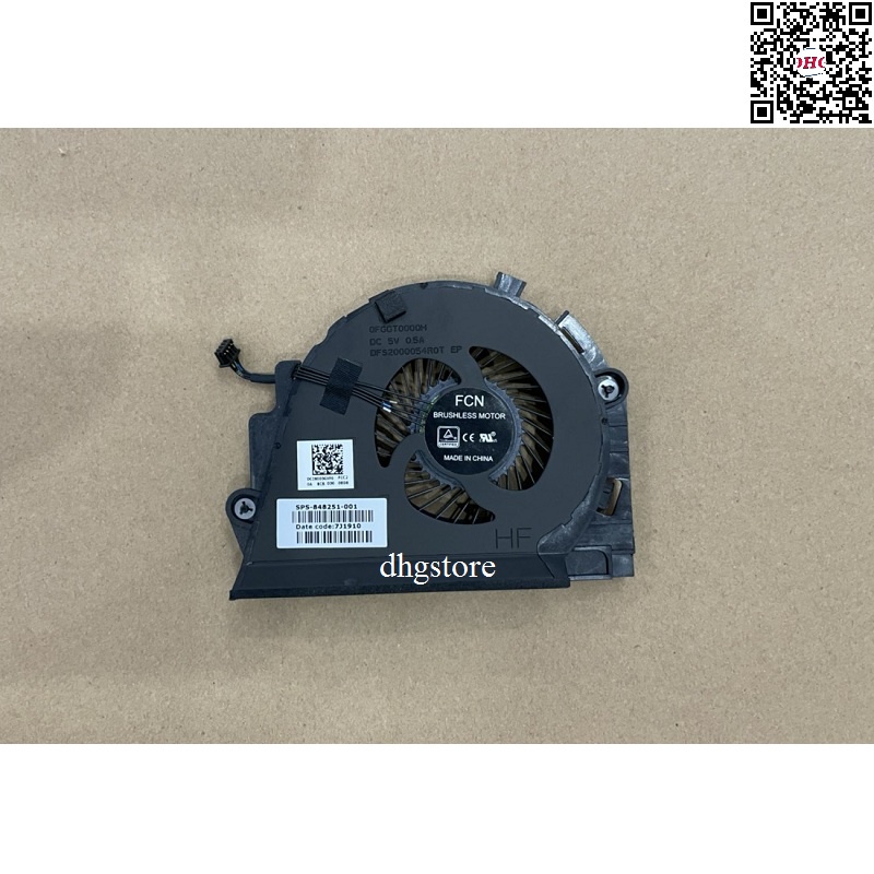Fan quạt tản nhiệt CPU-GPU laptop HP ZBook 15 G3, 15 G4 DC5V