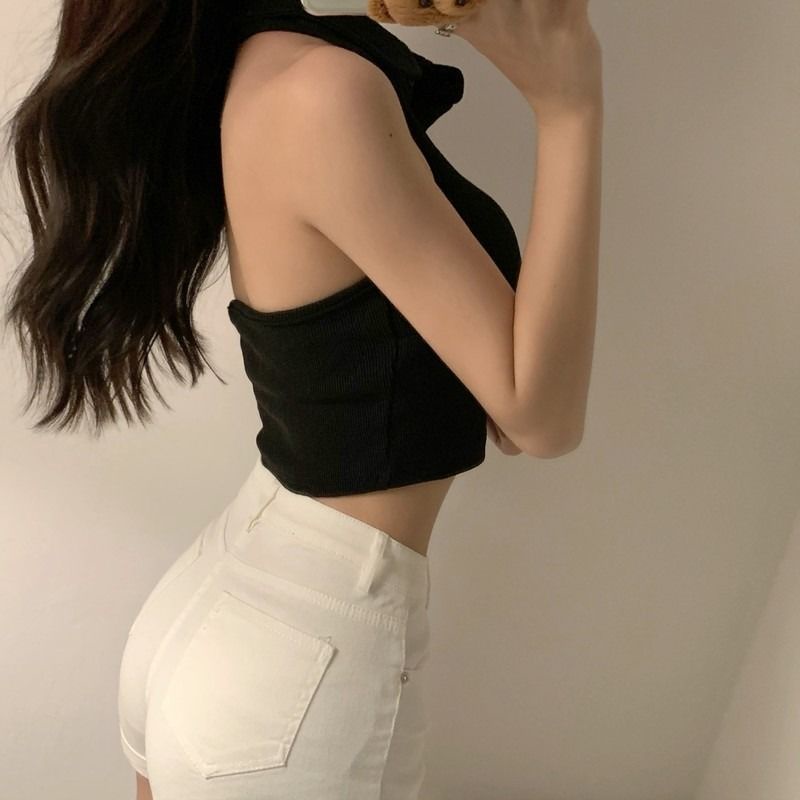 Áo cổ Polo màu sắc trơn quyến rũ cho nữ COZOK