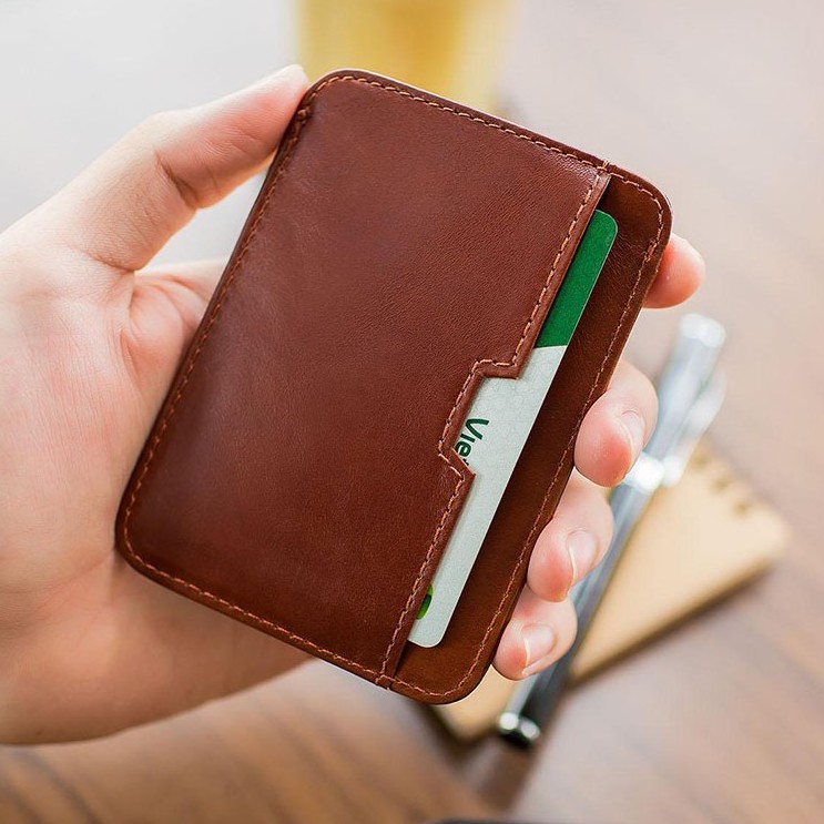 VÍ Card Nam Da Bò VACA V5 Nhập Khẩu 100%, bảo hành 12 tháng