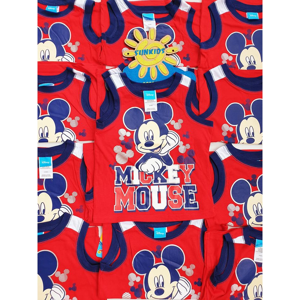 [Mã FAMAYFA2 giảm 10K đơn 50K] Áo sát lách Mickey Mouse Disney phối viền tím than dư xịn