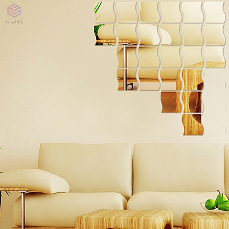 Miếng Dán Tường Tráng Gương Phản Quang Tự Dính Chống Thấm Nước Trang Trí Nhà Tắm