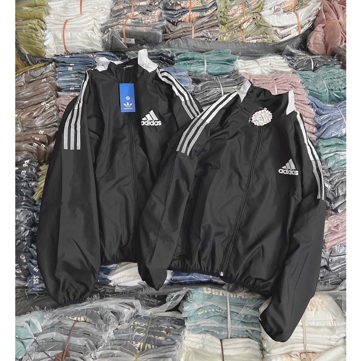 Áo khoác dù cặp hai lớp cổ trụ